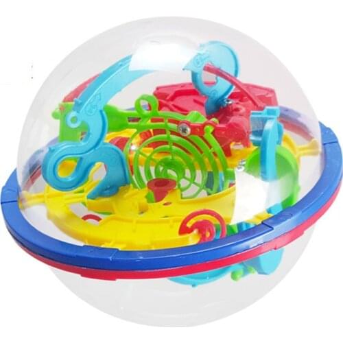 100 Steps Puzzle game toys Magic Intelligence Ball 3D Plastic Educational Toys Kid Toys Labyrinth Balls Children Gifts Trophy