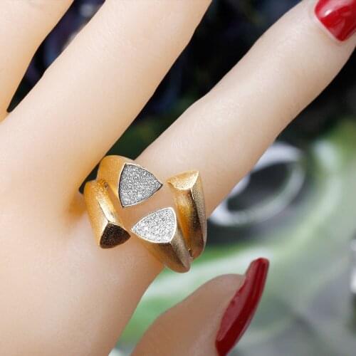 BrideTalk Frosting Rings for Women Jewelry 2022 Luxury Dubai Nigeria CZ Crystal Zircon Wedding Accessories Finger Ring