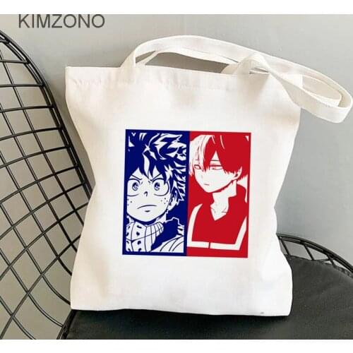 My Hero Academia shopping bag shopper bolsas de tela bolso eco jute bag bag boodschappentas ecobag sac tissu