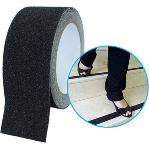 Anti-Slip Tape Indoor Outdoor Black Anti-slip Sticker High Grip Non Slip Traction Tape Abrasive Adhesive Tape for Stairs Floor