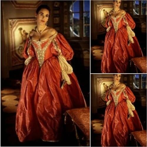 New19 Century Vintage Victorian Dress 1860s Scarlett Civil War Southern Belle dress Marie Antoinette dresses US4-36 C-868