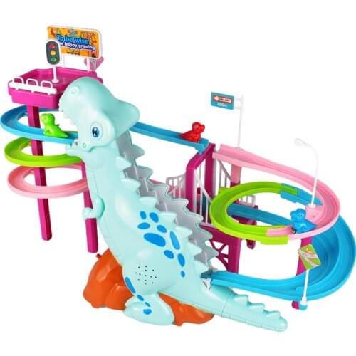 Dinosaur Track Park Dinosaur Climbing Stairs Educational Toys Puzzle Game Birthday Gift For Children