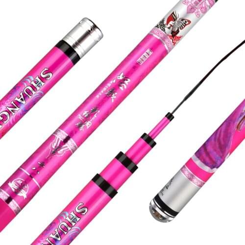 PinkTaiwan Fishing Rod 28-19 Tune Carp Fishing Rod Ultralight Superhard Fishing Rod Imported from Japan Carbon Fishing Rod
