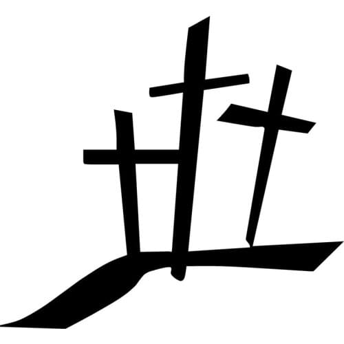 10.4cm*9.5cm Calvary Cross Jesus Christian Car-Styling Stickers Vinyl Decal