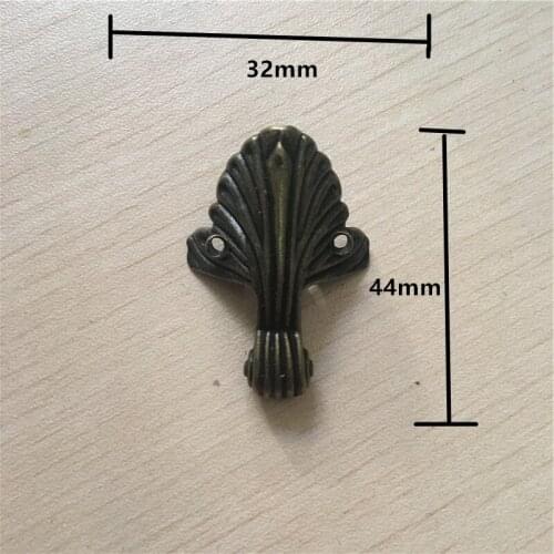 Vintage Case Box Corners Decor Triangle Pattern Carved,Furniture Hardware Alloy Corner,Antique Footing,Cover Protecting,20Pcs