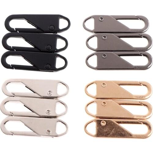 1/4/8PCS Universal Alloy Zipper Puller for Clothing Zip Fixer Removable Zipper Slider DIY Sewing Instant Repair Zipper For Bags