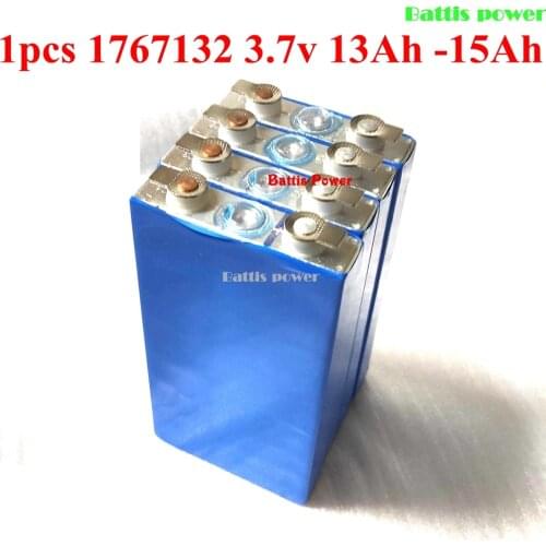 1pcs 1767132 3.7v 13Ah lithium 3.7v 12ah 15Ah 3.7v 10Ah polymer battery 50A aluminum case For diy power bank power tool devices