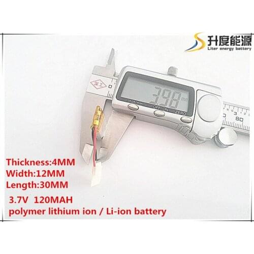 10pcs [SD] 3.7V,120mAH,[401230] Polymer lithium ion / Li-ion battery for TOY,POWER BANK,GPS,mp3,mp4,cell phone,speaker