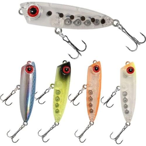 2021 Pencil Fishing Lure Sinking Weights 3g 45mm Winter Fishing Accessories Hooks Artificial Bait Goods Pike Lures Carp Fish