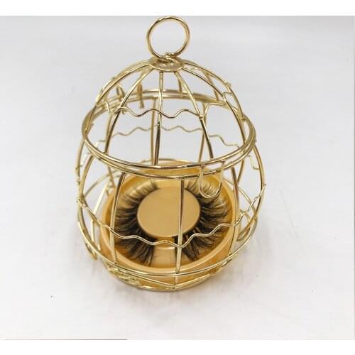 25MM Eyelash Packaging Box Wholesale Lashes Boxes Golden Eyelash Package Boxes Case 8-25mm Lashes Round Box