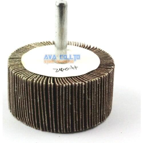 5 Pieces 50x25mm 240 Grit Abrasive Flap Sanding Wheel 6mm Shank