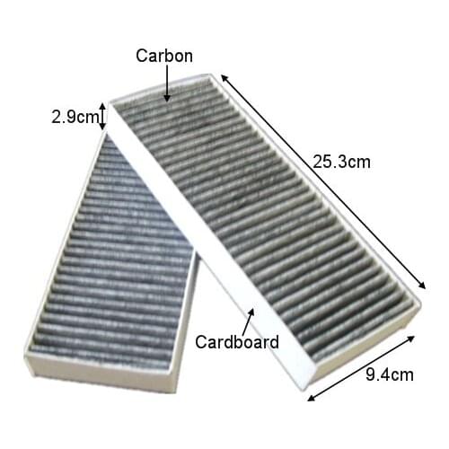Free Shipment WIX24694 Factory Outlet 80291-S30-901 Black Carbon Car Cabin Air Filter for PRELUDE 25.3*9.4*2.9cm (2PCS/SET)