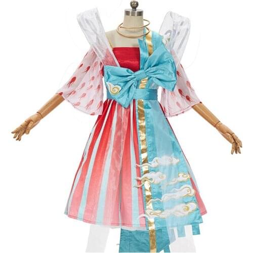 Anime King Of Glory Yao Cosplay Costume Tube Top Cloak Skirt Daily Carnival Party Uniform Brand New