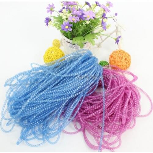 Free Shipping 8mm Plain Tubular Crinoline Tube Crin Polyester Horsehair Braid Trimming Garment Accessories 30 yard/lot #33Color