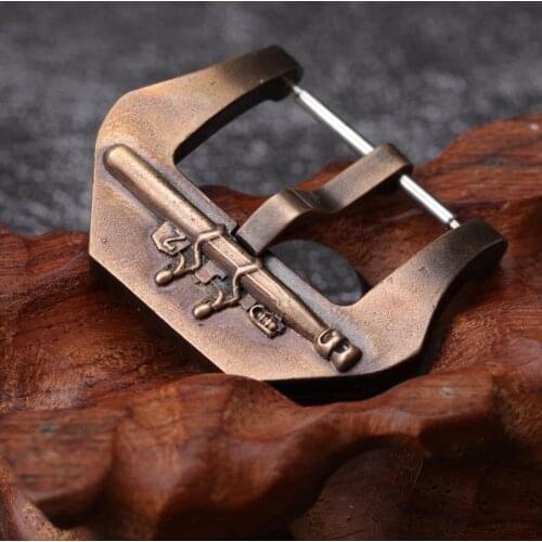 CUSN8 Bronze Buckle 22 24 26MM Submarine Frogman Buckle, Metal Buckle, Suitable For Bronze Watch Accessories