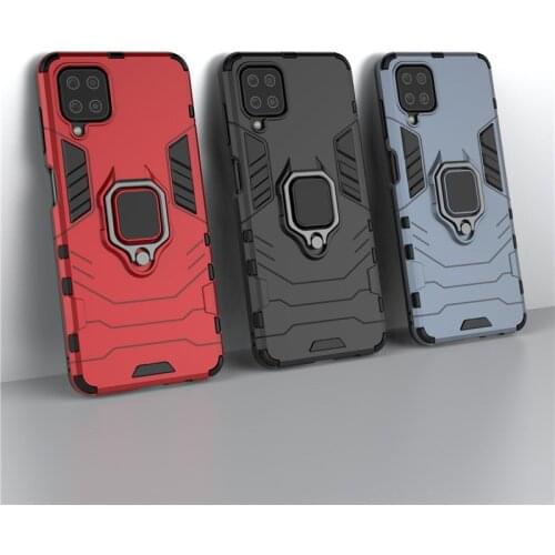For Cover Samsung M12 Case For Samsung Galaxy M12 Capas Shockproof Bumper Magnetic Ring Stand Holder Case For Samsung M12 Fundas