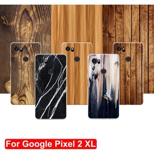 Pixel2 XL Wood grain stone style Print Case For Google Pixel 2XL Soft Silicone TPU back Cover For Google Pixel 2 XL Phone Cases