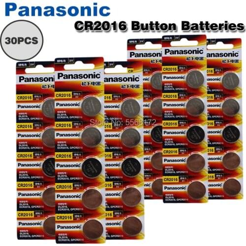 Cr2016 BR2016 DL2016 LM2016 KCR2016 ECR2016 3v 30pcs original brand for PANASONIC button battery coin battery cell battery