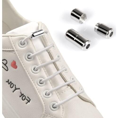 1pair Elastic Locking Shoelaces Round No Tie Shoe Laces Kids Adult Sneakers Quick Lazy Shoelace Shoestrings Accessories 25colors