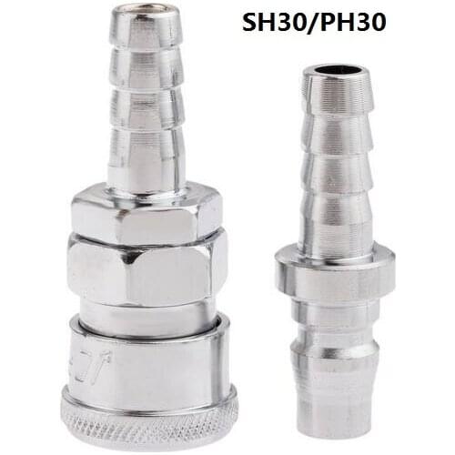 2Pcs Pneumatic Fittings Air Line Hose Compressor Connector Quick Release Coupler Air Line Fittings for 10mm Hose Pneumatic Parts