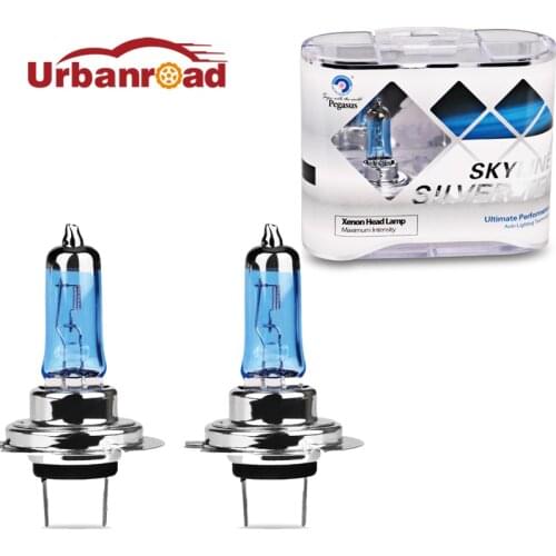2pcs/Pair H7 Halogen Lamp 100w 12v 4300k Headlights Light Bulb H7 Halogen Xenon White 100w Lamp Bulbs Car Light Source