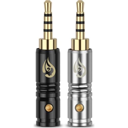 Hifi 2.5mm Plug Stereo Headphone Jack Solder 4 Pole Gold Plated Male Plugs Earphone Splice Adapter DIY Audio Connector Headset
