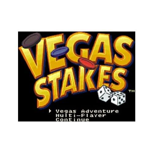 Vegas Stakes NTSC Version 16 Bit 46 Pin Big Gray Game Card For USA Game Players