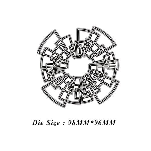 JMCRAFT 2021 New Peculiar Border Background #1 Metal Cutting Dies DIY Scrapbook Handmade Paper Craft Metal Steel Template Dies