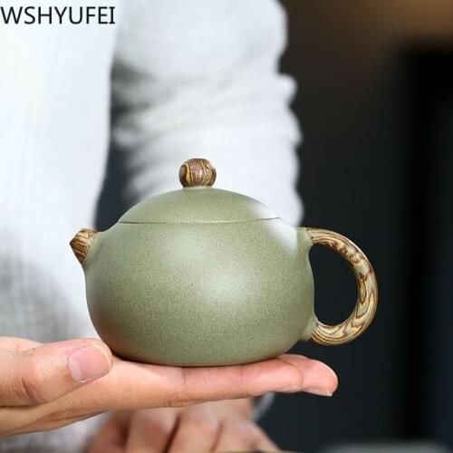 Chinese Yixing tea pot purple clay filter Xishi teapots Raw ore black mud Tea set beauty kettle Customized Authentic Puer 290ml