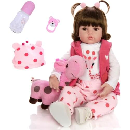 48Cm Soft Cute Reborn Dolls Lifelike Alive Babies Doll Environmental Simulation Baby Creative Gifts Simulation Infant gifts