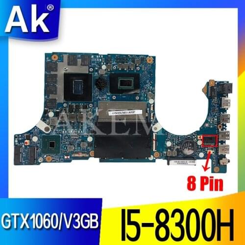 FX505GM Motherboard For ASUS TUF Gaming FX505GM FX505G Mainboard original Motherboard I5-8300H GTX 1060/V3GB GDDR5 15.6 inch
