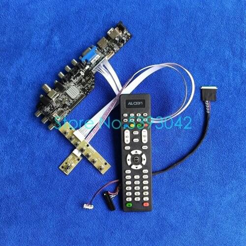 Fit LP156WH2 (TL)(A1)/(TL)(B1)/(TL)(BA)/(TL)(BB) VGA USB screen 40Pin LVDS digital DVB-C 1366*768 3663 controller card kit