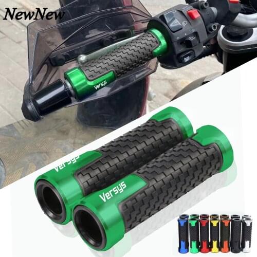 For KAWASAKI VERSYS650 KLE Versys 650/1000 VERSYS-X 300 7/8'' Motorcycle Rubber Handlebar Grips Hand Guard Grip Ends Handle Bar