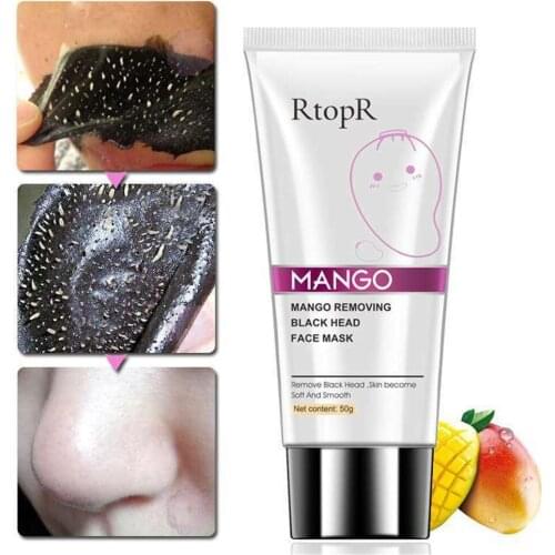 Mango Blackhead Remover Acne Treatment Nose Oil-control Mud Pore Strip Mask Whitening Cream Peel off Mask Nose Peel Skin Care