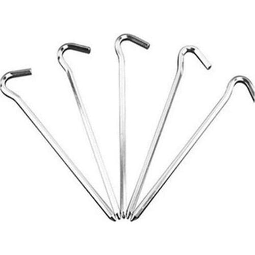ELOS-Tent / Tarp parts peg Question mark Nail Steel peg 18 cm 5 set