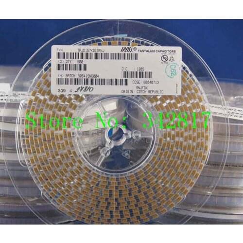 TAJD157K016RNJ 157C CAP TANT 150UF 16V 10% 2917 Tantalum Capacitors D type 50pcs