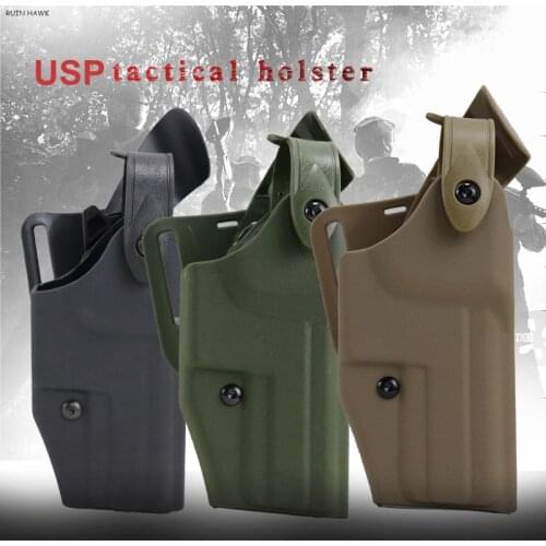 Tactical Right Hand Gun Case Waist Paddle Belt Loop Pistol Holster for HK USP Compact Airsoft Pistol Hunting Accessories