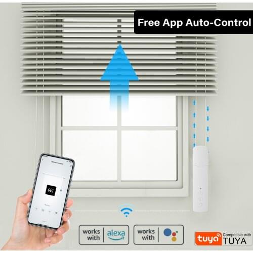 Tuya WiFi TM616EGWT Intelligent Pull Bead Curtain Motor Smart Home Household Hotel Electric Curtain Motors APP / Voice Control