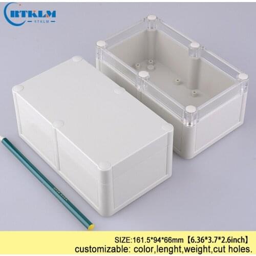 Waterproof junction box plastic electronic project box abs waterproof electrical box diy outdoor instrument case 161.5*94*66mm