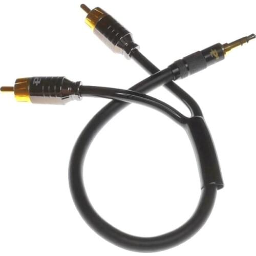 High Quality HIFI 3.5mm to 2 RCA Stereo DIY Cable Budweiser RCA + Canare Professional Broadcast Audio-cable
