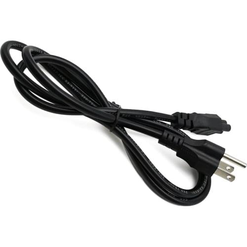 1.2M 3 Prong US Plug Laptop PC AC Power Cord Cable For Toshiba HP Acer Asus Dell Samsung Laptop Adapter Charger Charger Wire