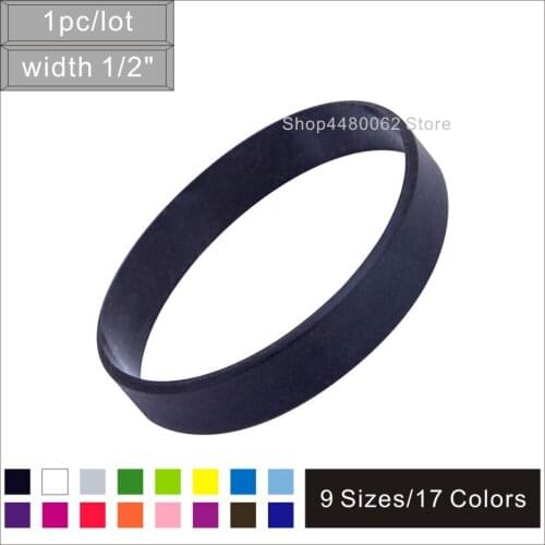 1pc/lot width 12mm blank silicone bracelet without writing rubber band no text