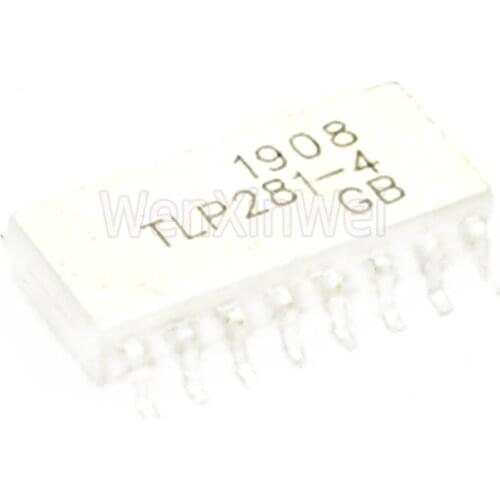10PCS/LOT TLP281-4GB SOP16 TLP281-4 SOP-16 TLP281-4(GB-TP,J,F) SMD Optocoupler IC