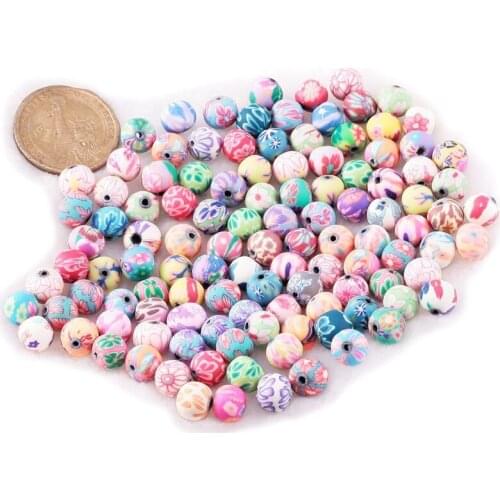 100pcs Beads Jewelry Accessory Ceramic Round 10 mm Dia