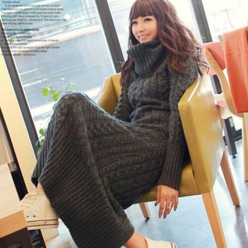 2020 Poncho Sweater Women Clothing Factory Direct Group Of Korean Piles Of Knitted Sweater Slim Collar Dress Wholesale Twist
