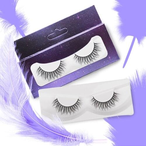 3pcs 3D Eyelashes Natural Long Soft Hand Made Curely Free Cross Curling Upper Short Daily Eye Extension Makeup Tool Reused Lash
