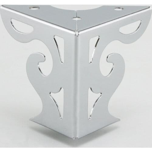 4pcs Hardware Metal Furniture Legs Hollow Sofa Foot Pattern Black for TV Cabinet Legs Support Furniture Corner Protectors Metal