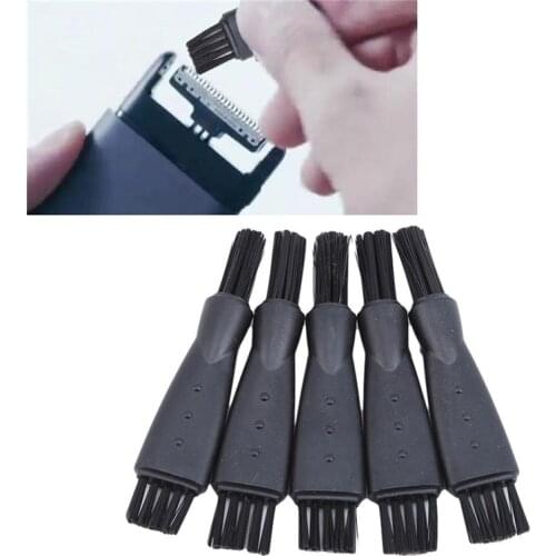 5pcs Double Heads Nylon Razor Cleaning Brush Beard Clipper Cleaner Hair Remover Portable Travel Beard Kit Shaving Accessories