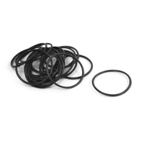50pcs Black 20mm x 18mm x 1mm Rubber O Ring Oil Seal Sealing Gasket