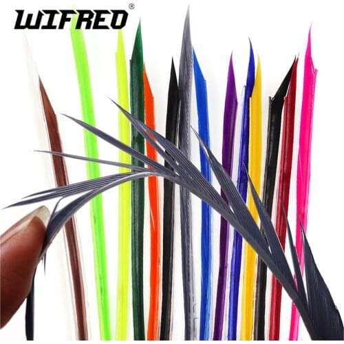Wifreo Turkey Biots Material for Making Spinner Flies Bodies Split Tails Fly Tying Feather Materials For Dry Flies and Nymphs